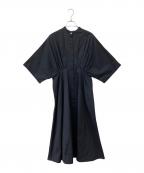 TOMORROW LANDトゥモローランド）の古着「半袖ワンピース」｜ネイビー