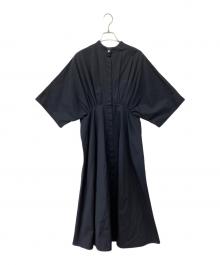 TOMORROW LAND（トゥモローランド）の古着「半袖ワンピース」｜ネイビー