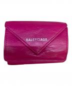 BALENCIAGAバレンシアガ）の古着「3つ折り財布」｜ショッキングピンク