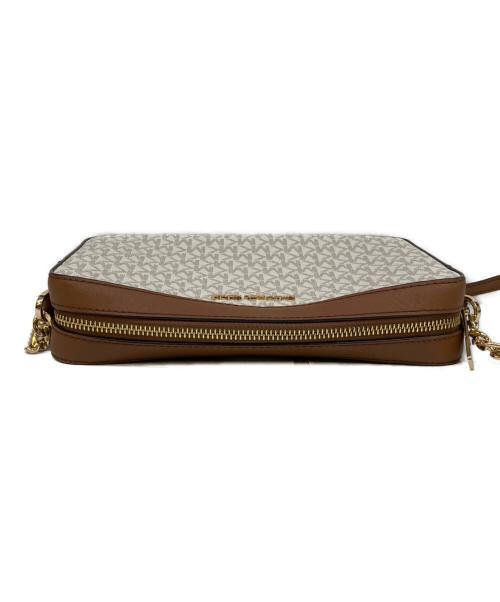 MICHAEL KORS（マイケルコース）MICHAEL KORS (マイケル・コース) ショルダーバッグ ベージュ×ブラウンの古着・服飾アイテム