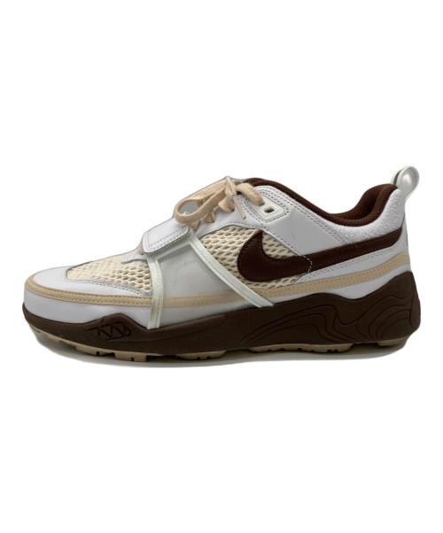NIKE（ナイキ）NIKE TRAVIS SCOTT (トラヴィススコット) Travis Scott × Nike Zoom Field Jaxx(トラヴィススコット × ナイキ ズームフィールドジャックス) ホワイト×ブラウン サイズ:29cmの古着・服飾アイテム
