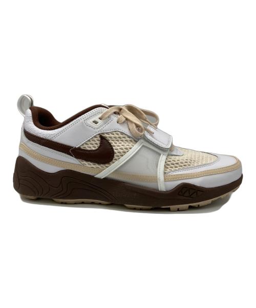 NIKE（ナイキ）NIKE TRAVIS SCOTT (トラヴィススコット) Travis Scott × Nike Zoom Field Jaxx(トラヴィススコット × ナイキ ズームフィールドジャックス) ホワイト×ブラウン サイズ:29cmの古着・服飾アイテム