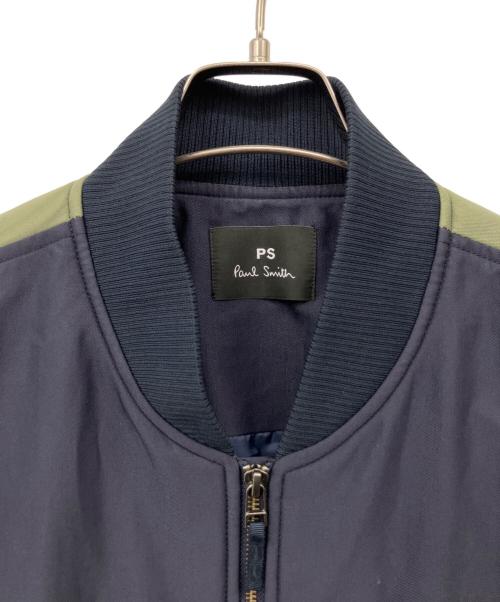 PAUL SMITH（ポールスミス）Paul Smith (ポールスミス) ブルゾン ネイビー×グリーン サイズ:Lの古着・服飾アイテム