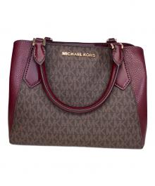 MICHAEL KORS（マイケル・コース）の古着「2WAYバッグ」｜レッド×ブラウン