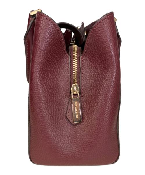 MICHAEL KORS（マイケル・コース）MICHAEL KORS (マイケル・コース) 2WAYバッグ レッド×ブラウンの古着・服飾アイテム