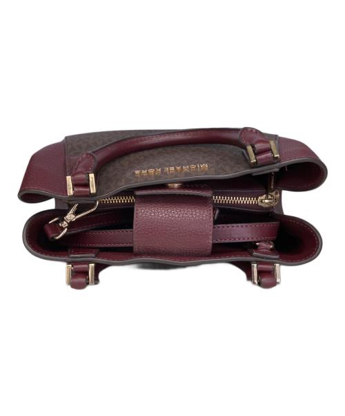 MICHAEL KORS（マイケル・コース）MICHAEL KORS (マイケル・コース) 2WAYバッグ レッド×ブラウンの古着・服飾アイテム