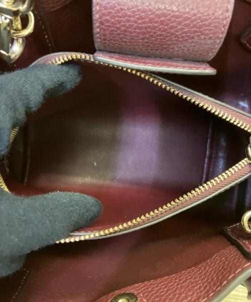 MICHAEL KORS（マイケル・コース）MICHAEL KORS (マイケル・コース) 2WAYバッグ レッド×ブラウンの古着・服飾アイテム
