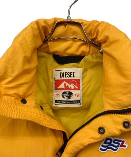 DIESEL（ディーゼル）DIESEL (ディーゼル) ベスト イエロー サイズ:Lの古着・服飾アイテム