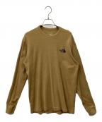 THE NORTH FACEザ ノース フェイス）の古着「長袖カットソー」｜ベージュ