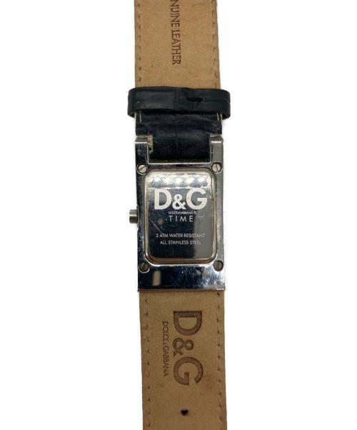 DOLCE & GABBANA（ドルチェ＆ガッバーナ）DOLCE & GABBANA (ドルチェ＆ガッバーナ) リストウォッチ ブラックの古着・服飾アイテム