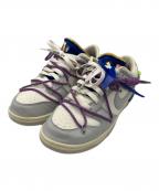 NIKE×OFFWHITEナイキ×オフホワイト）の古着「Off-White × Nike Dunk Low(オフホワイト × ナイキ ダンク ロー 1)」｜グレー×ホワイト×パープル