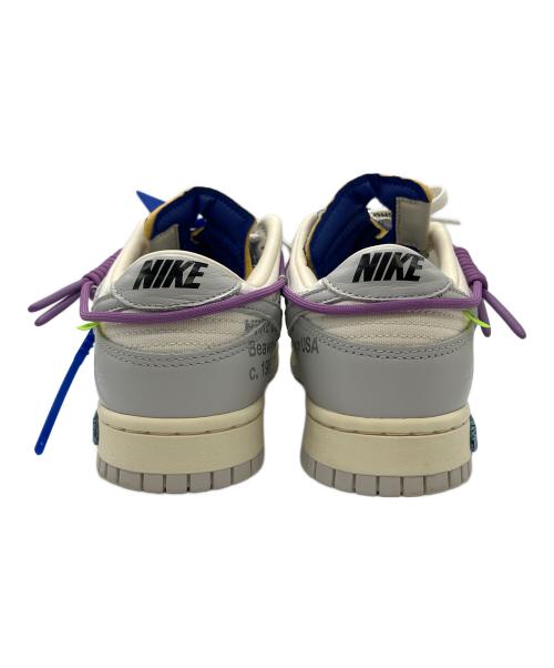 NIKE（ナイキ）NIKE (ナイキ) OFFWHITE (オフホワイト) Off-White × Nike Dunk Low(オフホワイト × ナイキ ダンク ロー 1) グレー×ホワイト×パープル サイズ:27㎝の古着・服飾アイテム