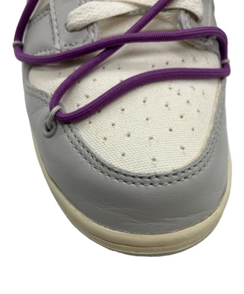 NIKE（ナイキ）NIKE (ナイキ) OFFWHITE (オフホワイト) Off-White × Nike Dunk Low(オフホワイト × ナイキ ダンク ロー 1) グレー×ホワイト×パープル サイズ:27㎝の古着・服飾アイテム