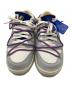 NIKE (ナイキ) OFFWHITE (オフホワイト) Off-White × Nike Dunk Low(オフホワイト × ナイキ ダンク ロー 1) グレー×ホワイト×パープル サイズ:27㎝：23000円