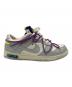 中古・古着 NIKE (ナイキ) OFFWHITE (オフホワイト) Off-White × Nike Dunk Low(オフホワイト × ナイキ ダンク ロー 1) グレー×ホワイト×パープル サイズ:27㎝：23000円