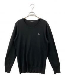 BURBERRY BLACK LABEL（バーバリーブラックレーベル）の古着「厚手ニット」｜ブラック
