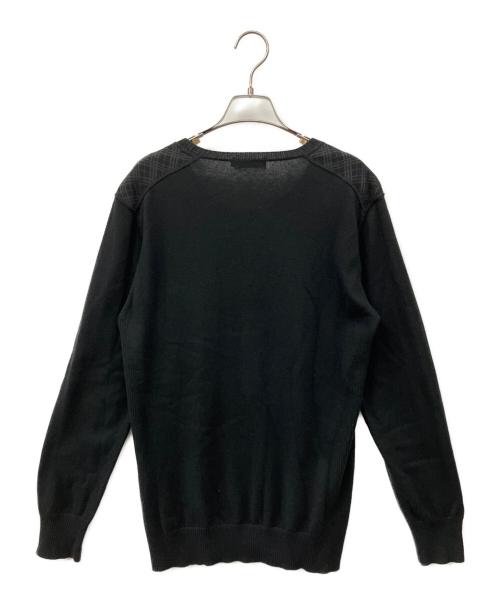 BURBERRY BLACK LABEL（バーバリーブラックレーベル）BURBERRY BLACK LABEL (バーバリーブラックレーベル) 厚手ニット ブラック サイズ:3の古着・服飾アイテム
