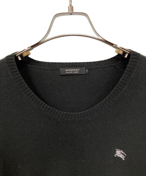 BURBERRY BLACK LABEL（バーバリーブラックレーベル）BURBERRY BLACK LABEL (バーバリーブラックレーベル) 厚手ニット ブラック サイズ:3の古着・服飾アイテム