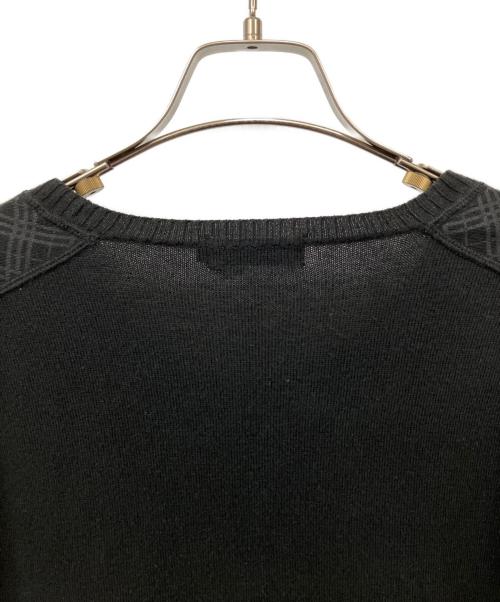 BURBERRY BLACK LABEL（バーバリーブラックレーベル）BURBERRY BLACK LABEL (バーバリーブラックレーベル) 厚手ニット ブラック サイズ:3の古着・服飾アイテム