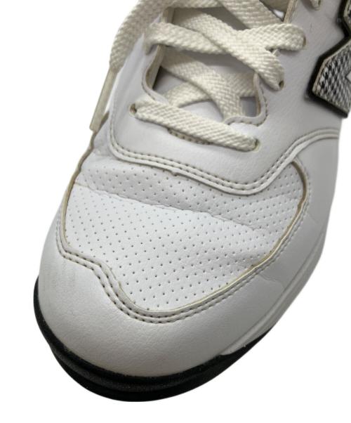 NEW BALANCE（ニューバランス）NEW BALANCE (ニューバランス) スニーカー ホワイト×ブラック サイズ:25㎝の古着・服飾アイテム