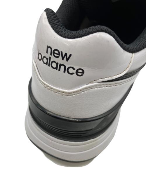 NEW BALANCE（ニューバランス）NEW BALANCE (ニューバランス) スニーカー ホワイト×ブラック サイズ:25㎝の古着・服飾アイテム