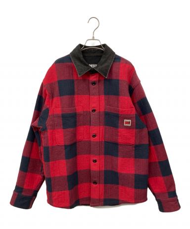 中古・古着通販】DIESEL (ディーゼル) チェックジャケット レッド 