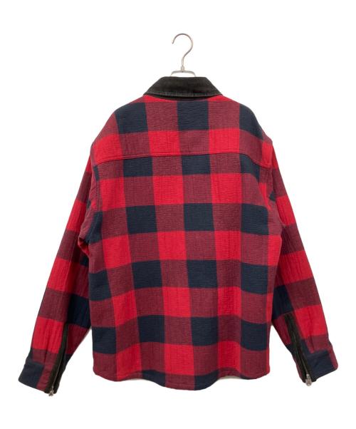 DIESEL（ディーゼル）DIESEL (ディーゼル) チェックジャケット レッド サイズ:Lの古着・服飾アイテム