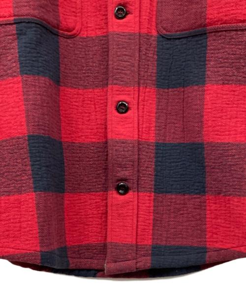 DIESEL（ディーゼル）DIESEL (ディーゼル) チェックジャケット レッド サイズ:Lの古着・服飾アイテム