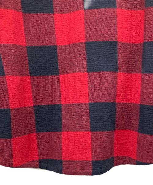 DIESEL（ディーゼル）DIESEL (ディーゼル) チェックジャケット レッド サイズ:Lの古着・服飾アイテム