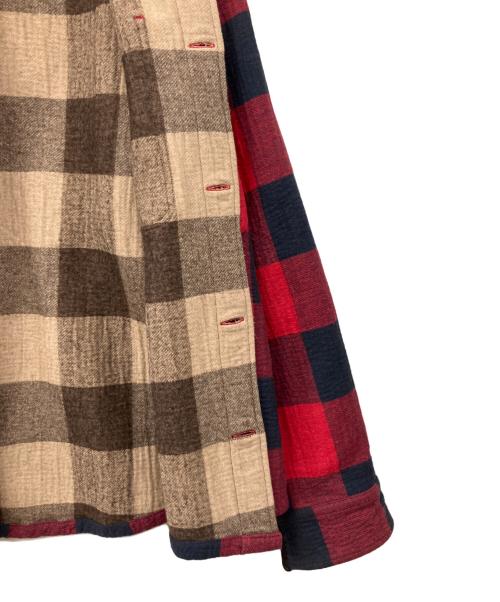 DIESEL（ディーゼル）DIESEL (ディーゼル) チェックジャケット レッド サイズ:Lの古着・服飾アイテム