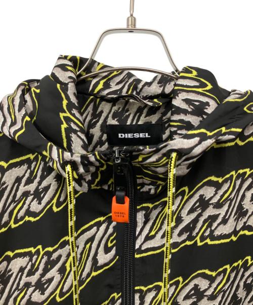 DIESEL（ディーゼル）DIESEL (ディーゼル) ジップジャケット ブラック×イエロー サイズ:Mの古着・服飾アイテム