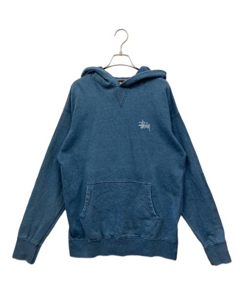 stussy（ステューシー）stussy (ステューシー) プルオーバーパーカー インディゴ サイズ:Lの古着・服飾アイテム