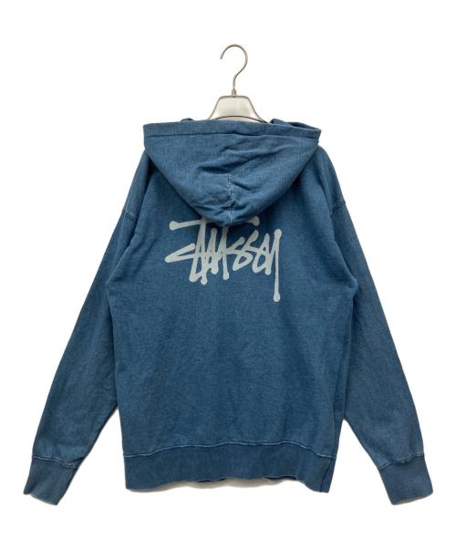 stussy（ステューシー）stussy (ステューシー) プルオーバーパーカー インディゴ サイズ:Lの古着・服飾アイテム