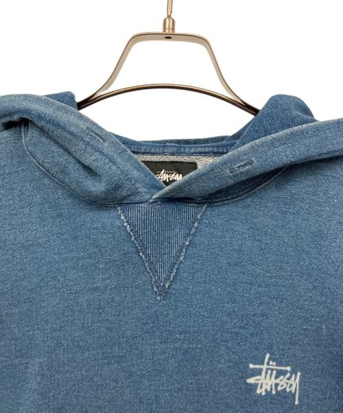 stussy（ステューシー）stussy (ステューシー) プルオーバーパーカー インディゴ サイズ:Lの古着・服飾アイテム