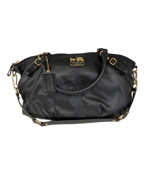 COACH（コーチ）COACH (コーチ) レザーハンドバッグ ブラックの古着・服飾アイテム