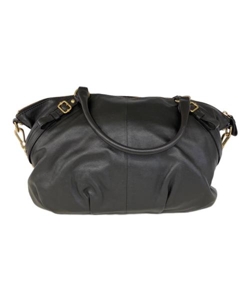 COACH（コーチ）COACH (コーチ) レザーハンドバッグ ブラックの古着・服飾アイテム