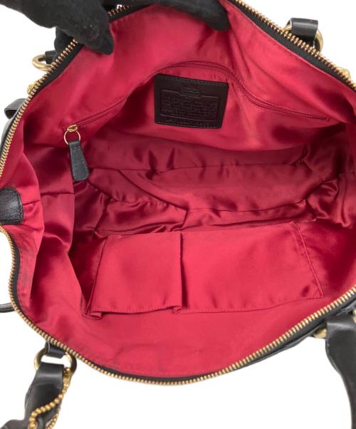 COACH（コーチ）COACH (コーチ) レザーハンドバッグ ブラックの古着・服飾アイテム
