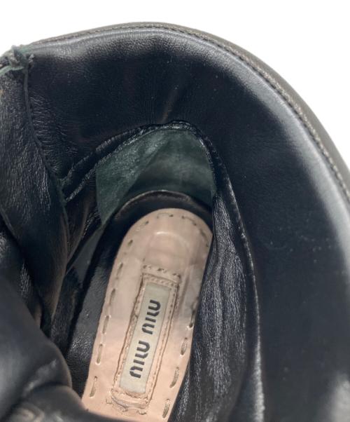 MIU MIU（ミュウミュウ）MIU MIU (ミュウミュウ) スニーカー風パンプス ブラック サイズ:23.5cmの古着・服飾アイテム