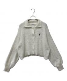 U.S POLO ASSN（ユーエスポロアッスン）の古着「厚手カーディガン」｜ホワイト