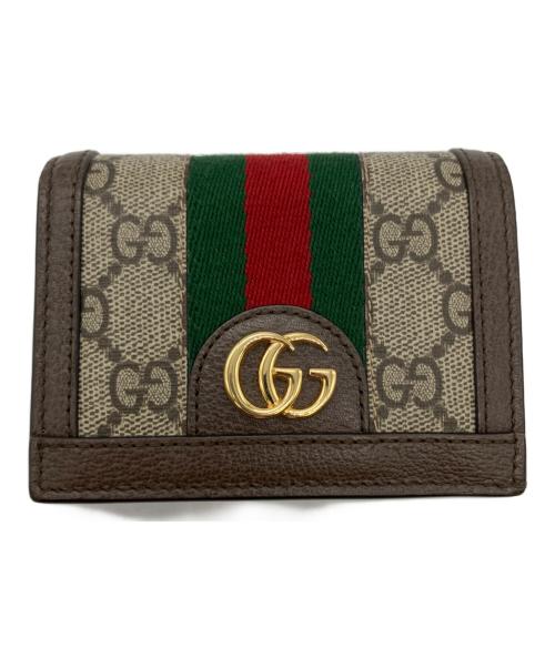 GUCCI（グッチ）GUCCI (グッチ) 2つ折り財布 ブラウンの古着・服飾アイテム