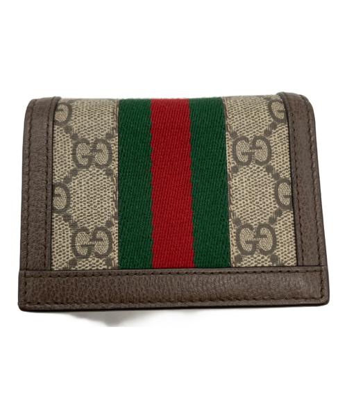 GUCCI（グッチ）GUCCI (グッチ) 2つ折り財布 ブラウンの古着・服飾アイテム