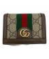 GUCCI（グッチ）の古着「2つ折り財布」｜ブラウン