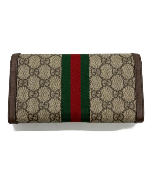 GUCCI（グッチ）GUCCI (グッチ) 長財布 ブラウンの古着・服飾アイテム