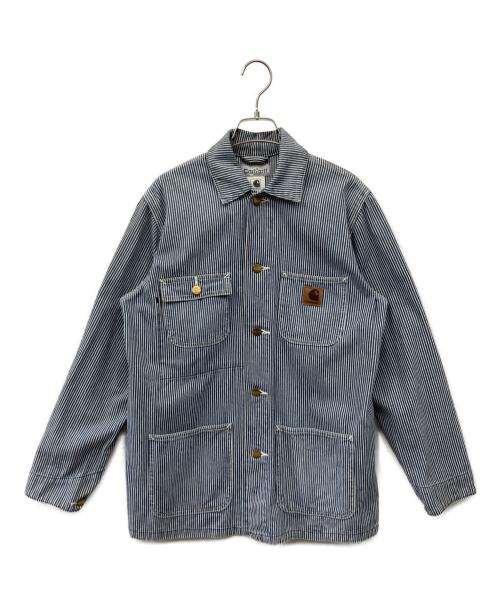 CarHartt（カーハート）CarHartt (カーハート) デニムジャケット ネイビー×ホワイト サイズ:Mの古着・服飾アイテム