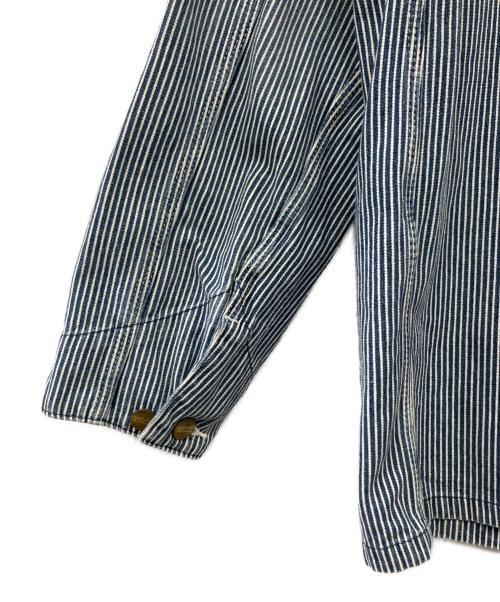 CarHartt（カーハート）CarHartt (カーハート) デニムジャケット ネイビー×ホワイト サイズ:Mの古着・服飾アイテム