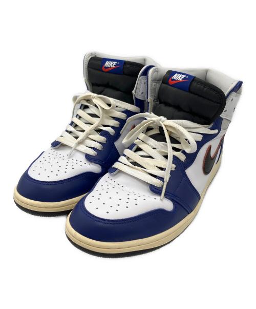 NIKE（ナイキ）NIKE (ナイキ) Nike Air Jordan 1 High(ナイキ エアジョーダン1 ハイ) ホワイト×ブルー サイズ:28.5cmの古着・服飾アイテム