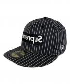 SUPREME×COMME des GARCONS×New Eraシュプリーム×コムデギャルソン×ニューエラ）の古着「キャップ」｜ブラック