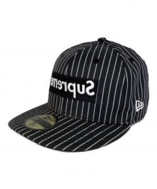 SUPREME×COMME des GARCONS×New Era（シュプリーム×コムデギャルソン×ニューエラ）の古着「キャップ」｜ブラック