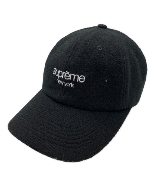 SUPREME（シュプリーム）Supreme (シュプリーム) Harris Tweed (ハリスツイード) キャップ ブラックの古着・服飾アイテム