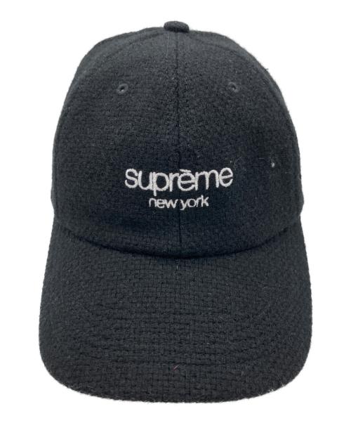 SUPREME（シュプリーム）Supreme (シュプリーム) Harris Tweed (ハリスツイード) キャップ ブラックの古着・服飾アイテム